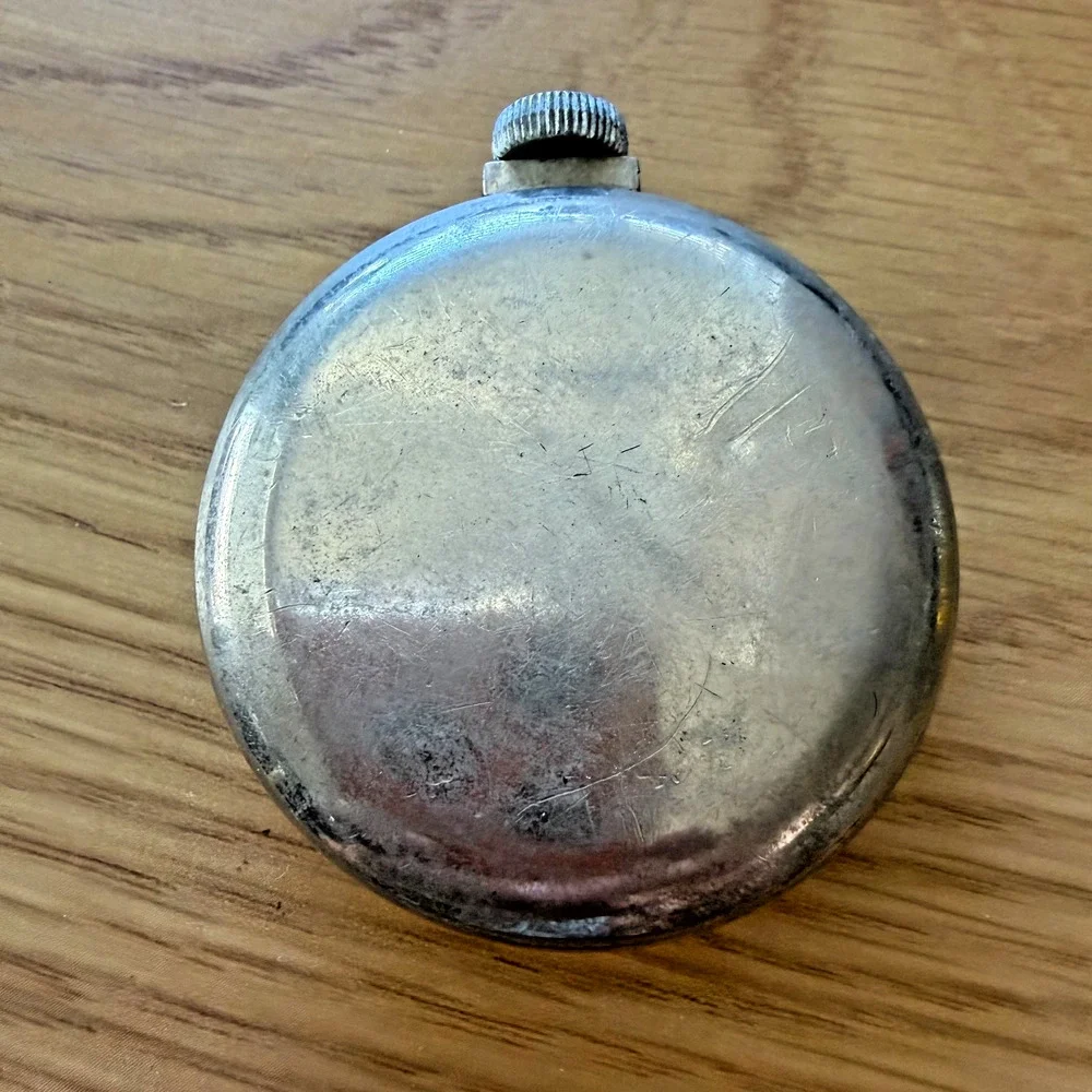 Vintage Ingraham Biltmore Pocket Watch USA Parts Repair Missing Hand Bow